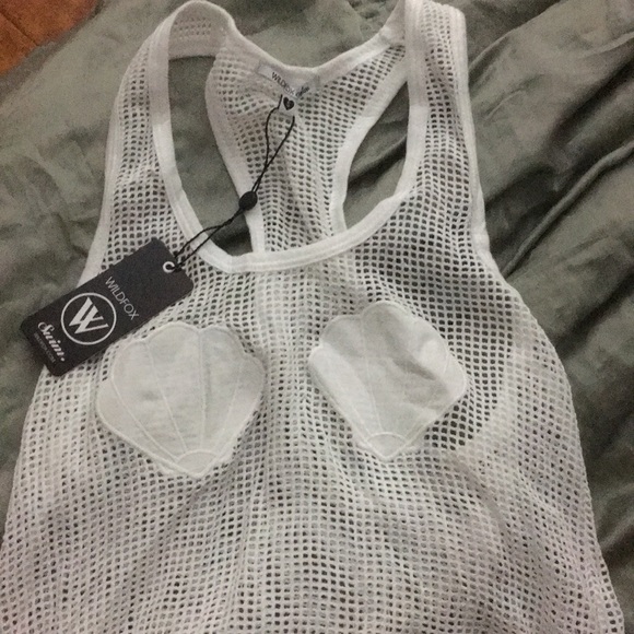 WILDFOX SWIM mesh seashell racerback - Picture 2 of 2